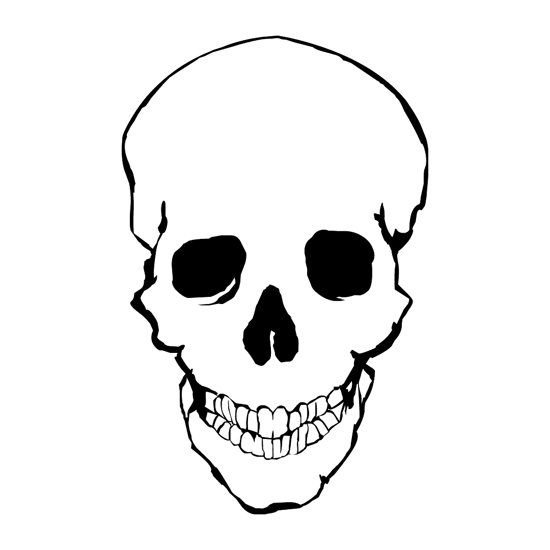Human Skull coloring page