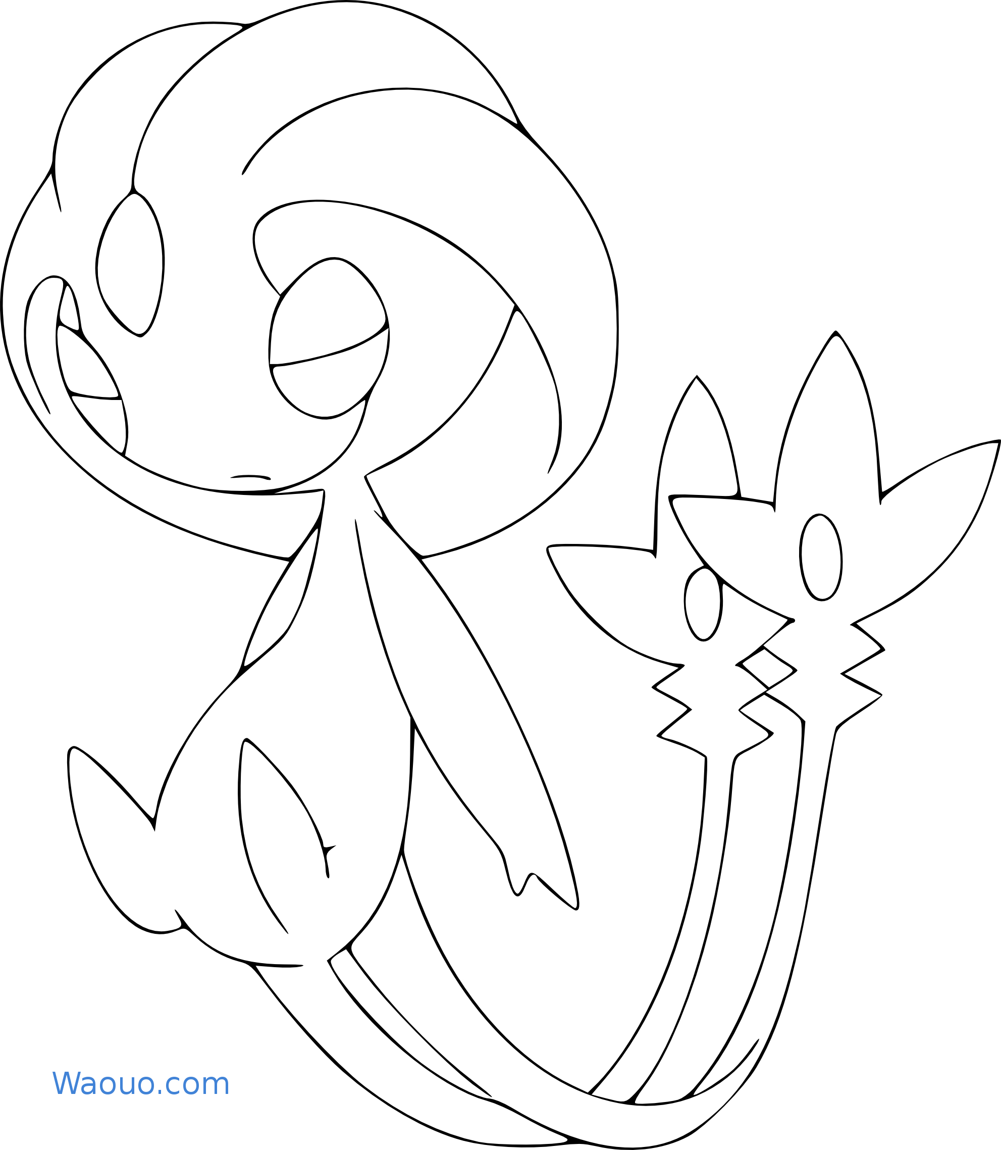 Legendary Pokemon Uxie coloring page