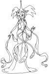 Daphne Nymph Of Magix coloring page