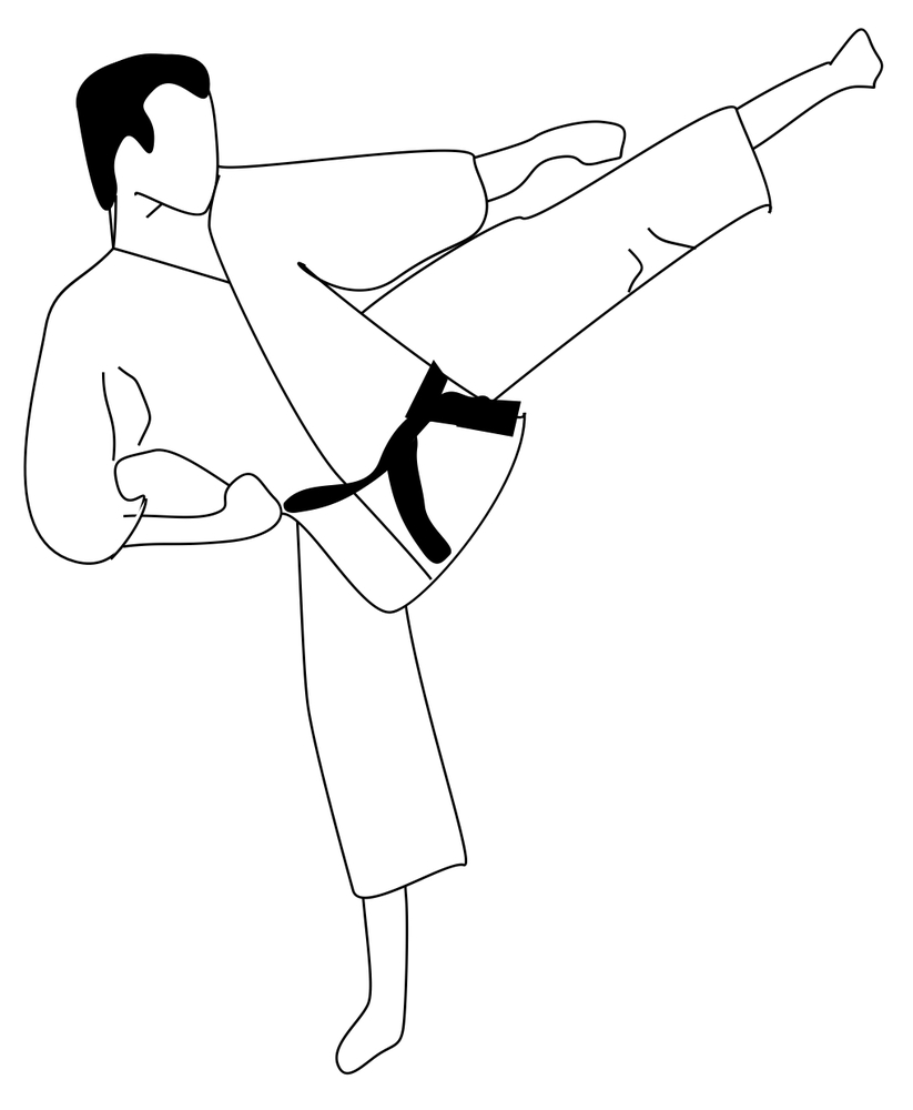 Disegno di Di Karate da colorare
