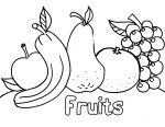 Fruit coloring page