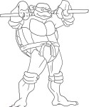 Coloriage Donatello Tortue