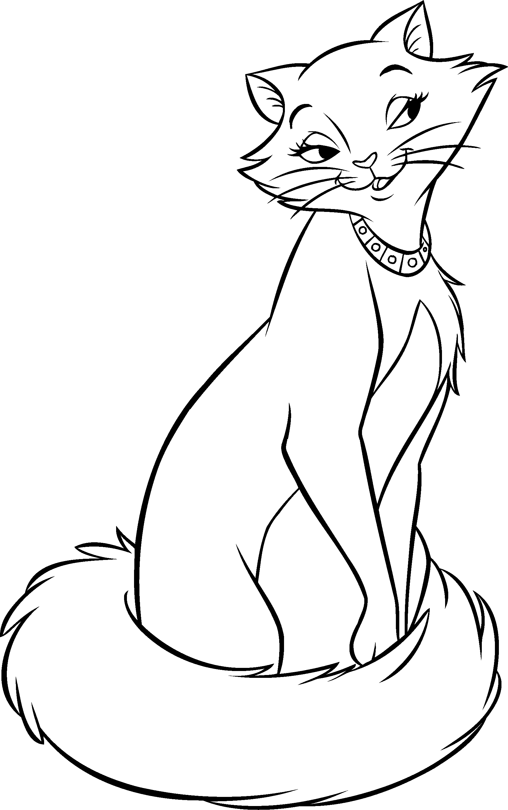 Duchess Aristochat coloring page