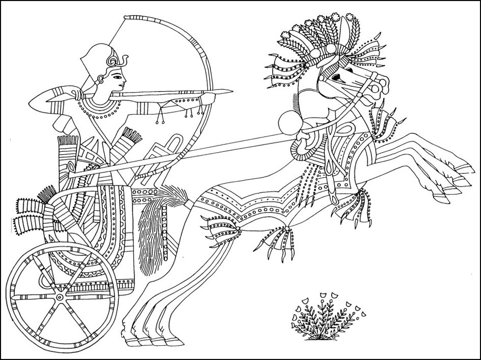 Ancient Egypt coloring page