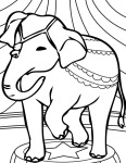 Circus Elephant coloring page