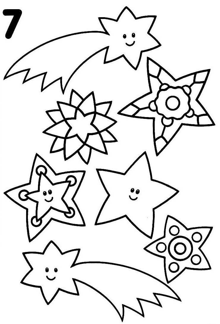 Shooting Star coloring page