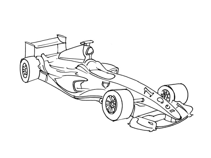 Disegno di Formula 1 da colorare