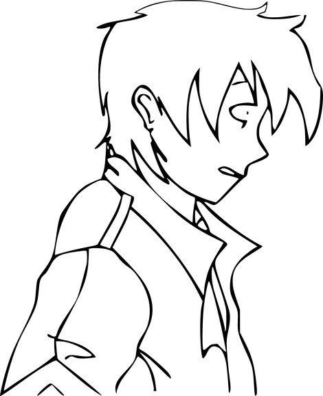 Teenage Boy coloring page