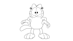 Disegno di Garfield libero da colorare