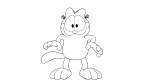 Coloriage Garfield personnage