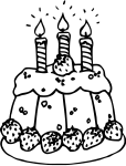 Birthday Cake coloring page