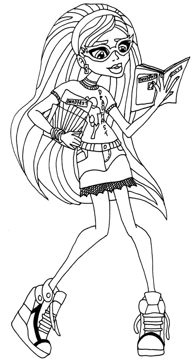 Monster High Ghoulia Yelps coloring page