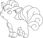 Disegno di Pokemon Vulpix da colorare