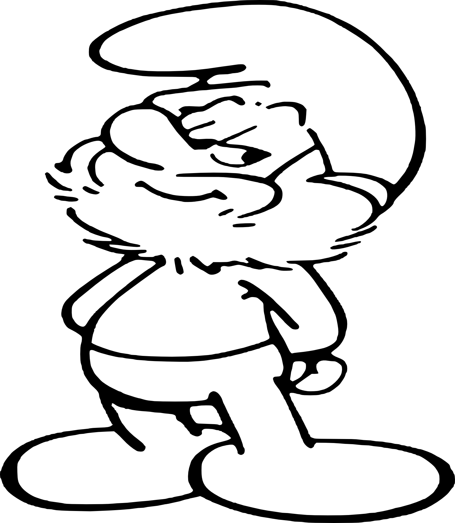 Papa Smurf coloring page