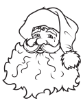 Santas Big Head coloring page