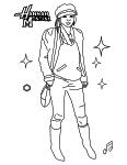 Hannah Montana coloring page