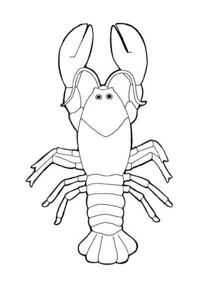 Free Lobster coloring page