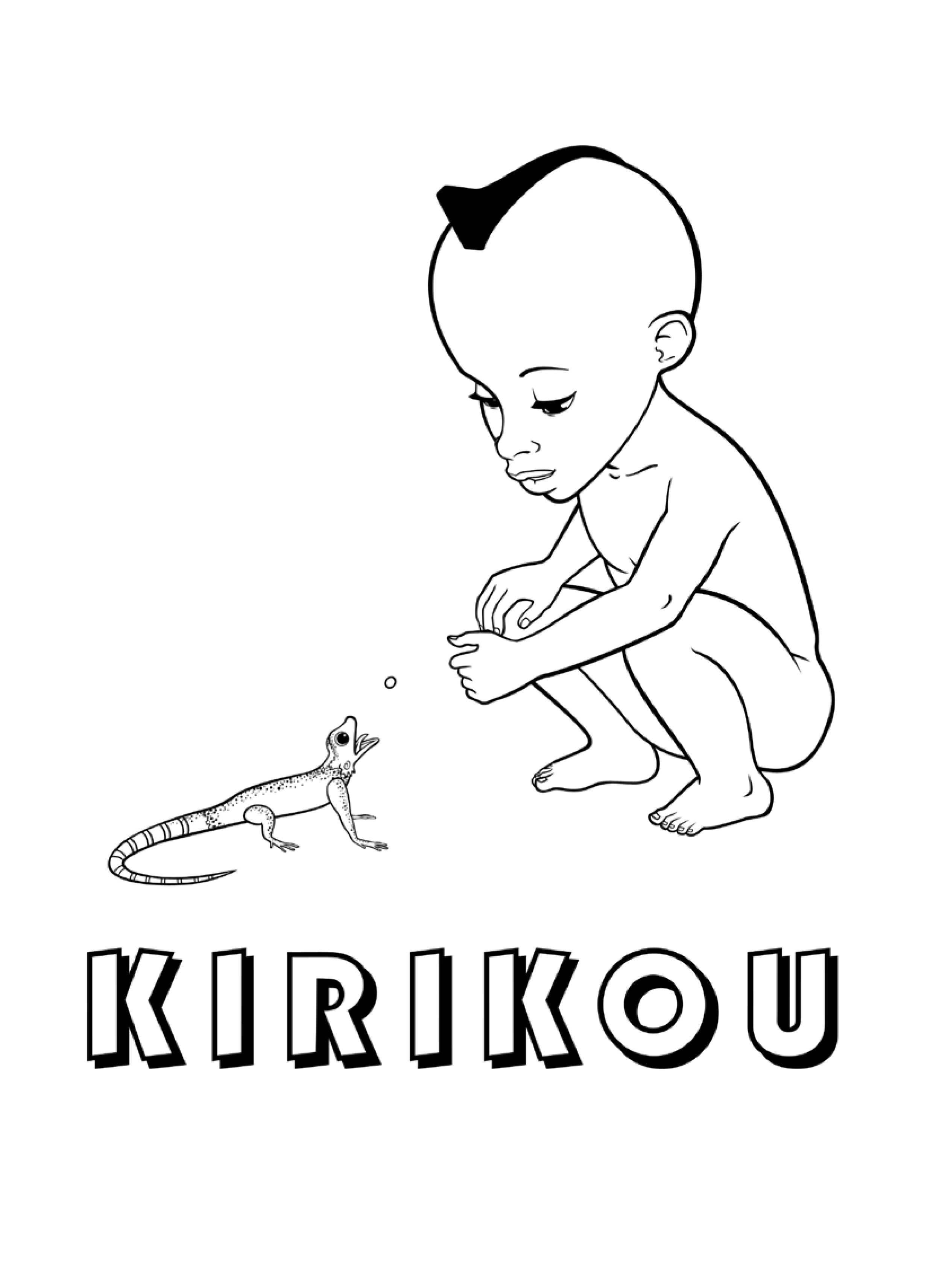 Kirikou coloring page