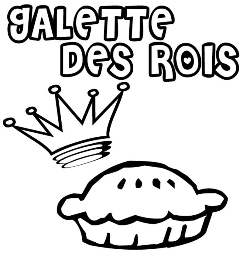 Coloriage la galette des rois