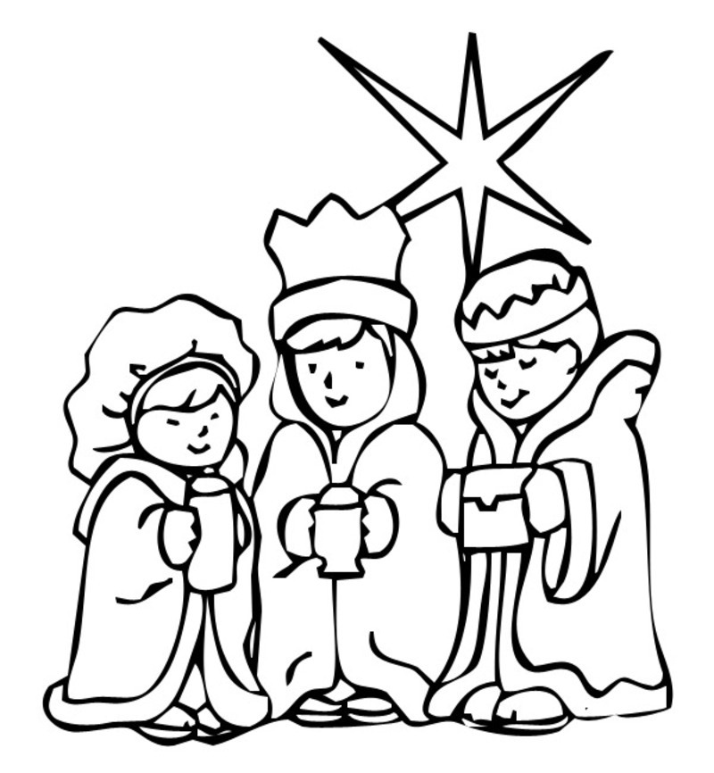 The Wise Men Children coloring page