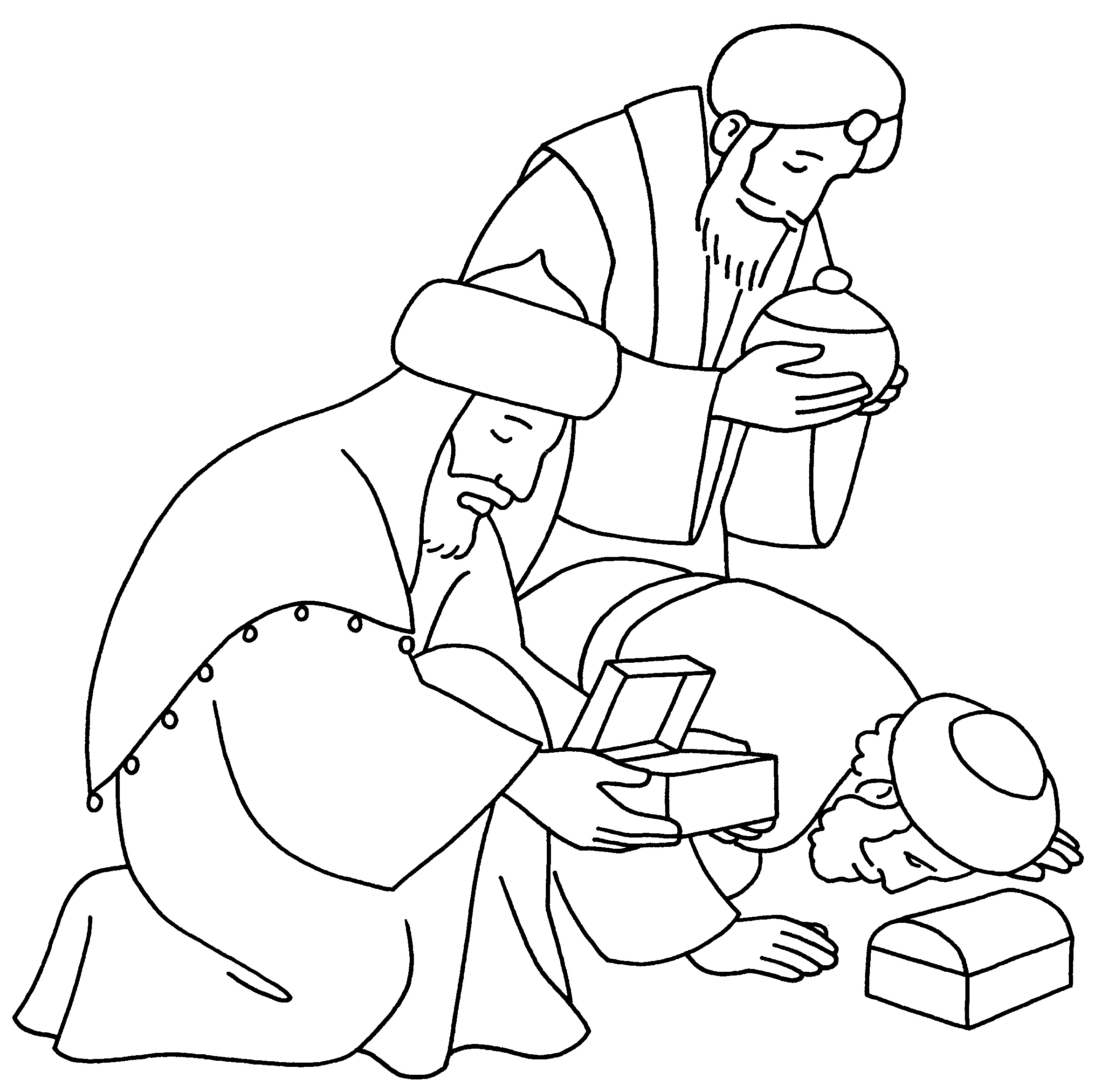 The Wise Men Prayer coloring page