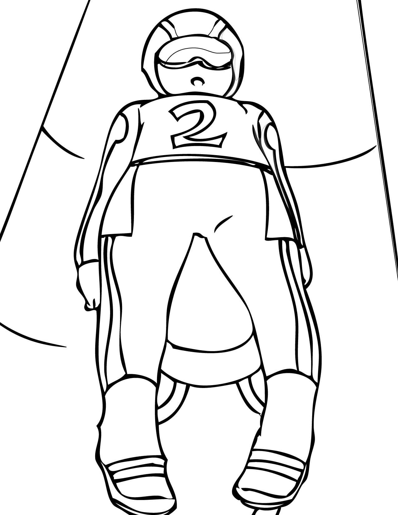 Sled coloring page