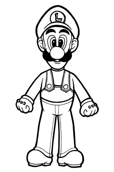 Coloriage Luigi