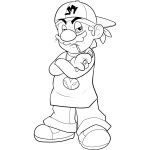 Coloriage Mario Swag