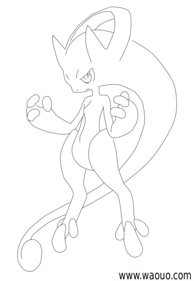 Coloriage Mega-Mewtwo Y