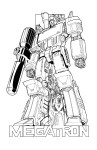 Megatron Transformers coloring page