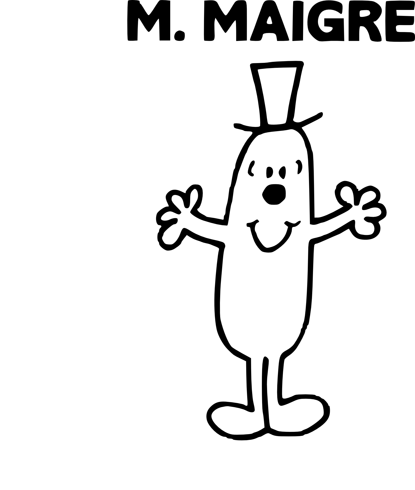 Mr Lean coloring page