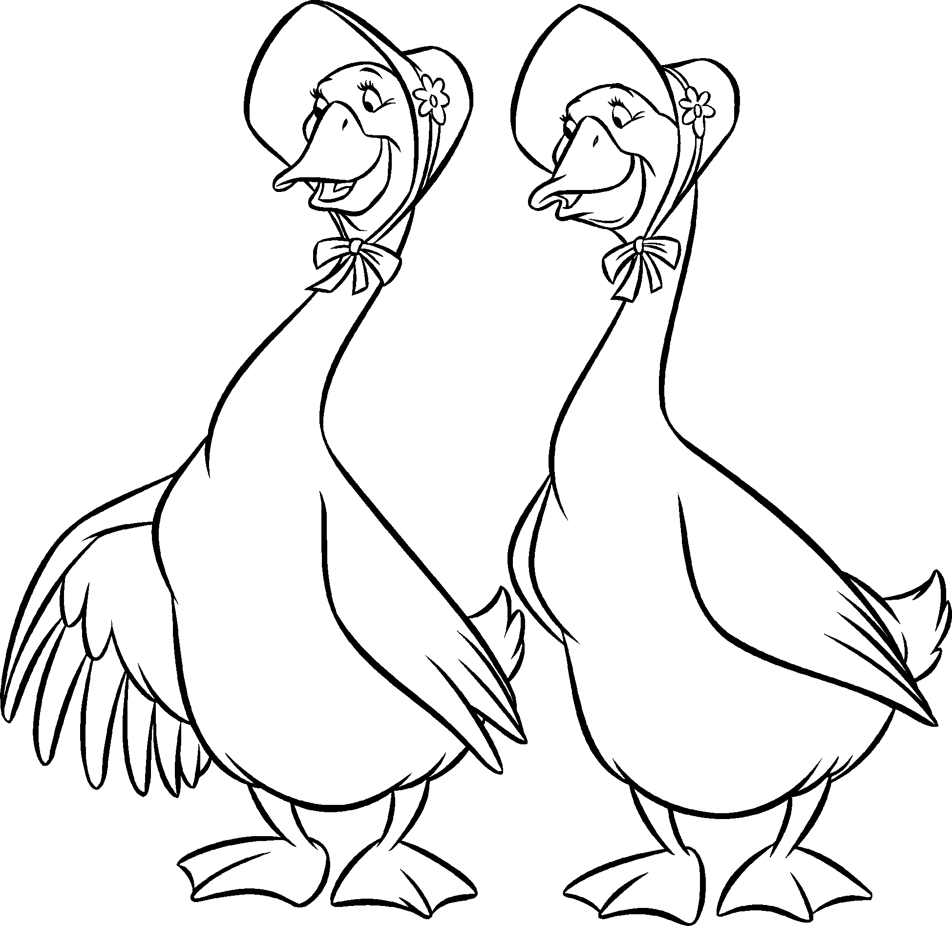 Aristochats Geese coloring page