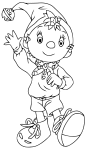 Noddy coloring page