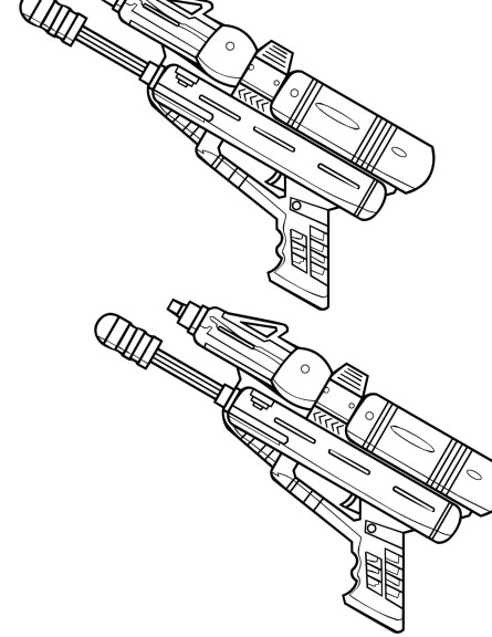 Disegno di Pistola ad acqua da colorare