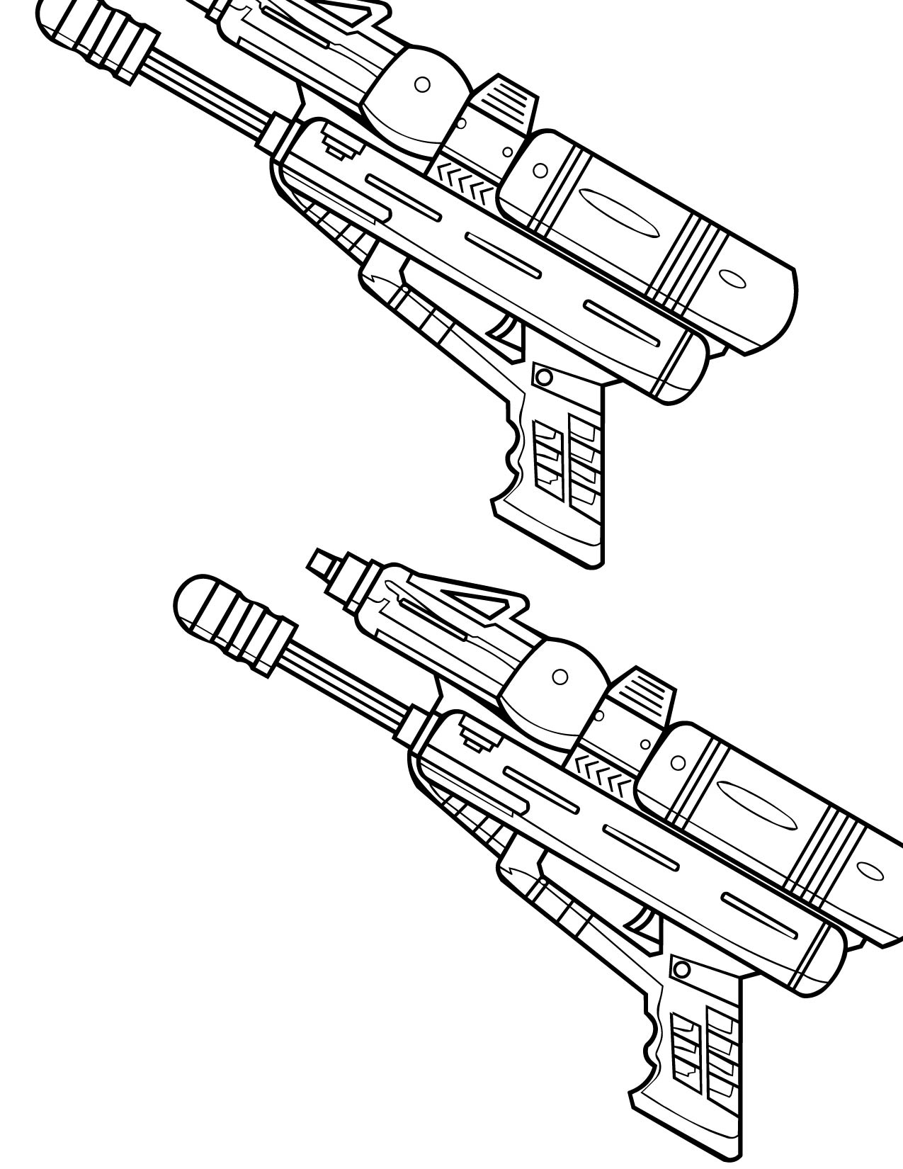 Coloriage pistolet a eau