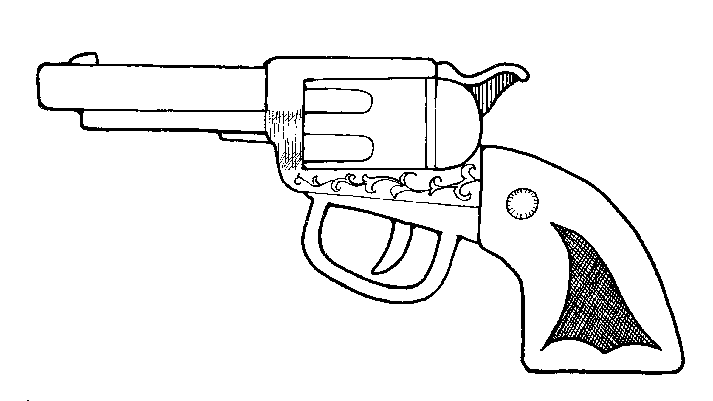 Magnum Gun coloring page