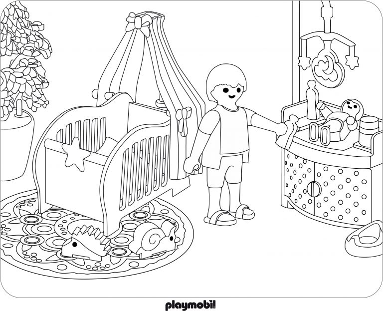 Coloriage playmobil jouet à imprimer