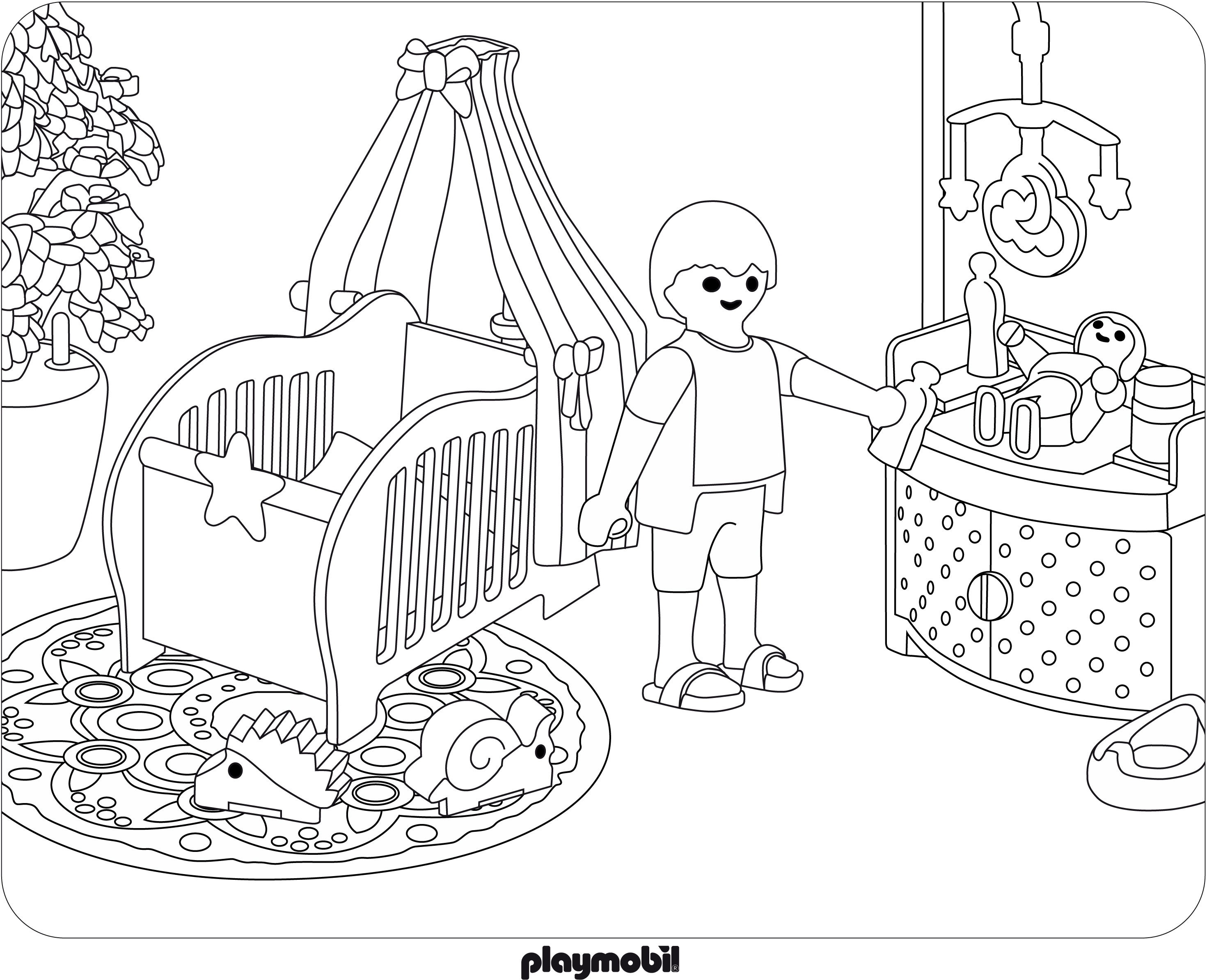 Coloriage Playmobil jouet