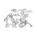 Legendary And Rare Pokemon coloring page