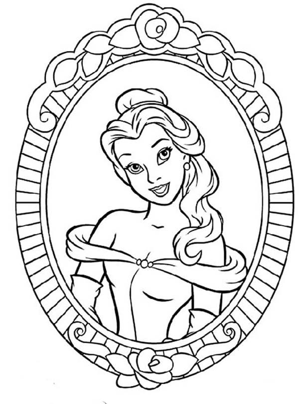 Princess Belle coloring page