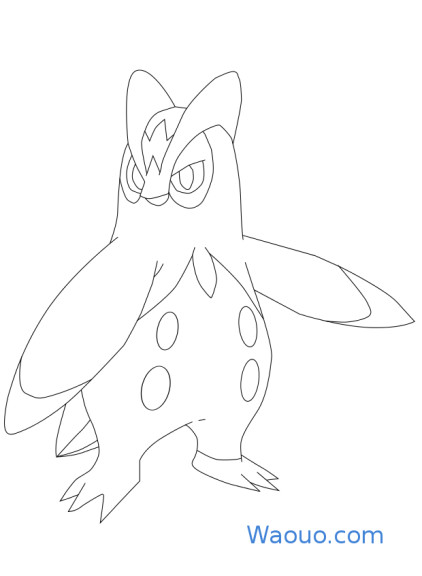 Pokemon Prinplup coloring page