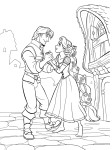 Disegno di Rapunzel e Flynn Rider da colorare