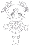 Sailor Chibi Moon coloring page