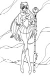 Sailor Pluto coloring page 2