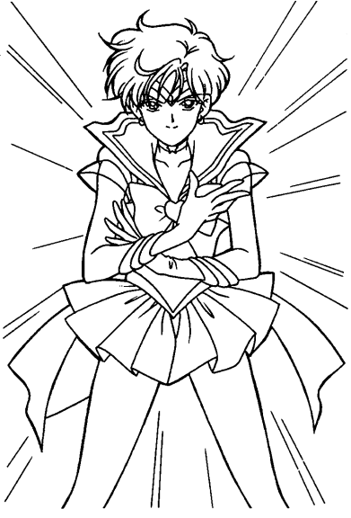 Coloriage Sailor Uranus