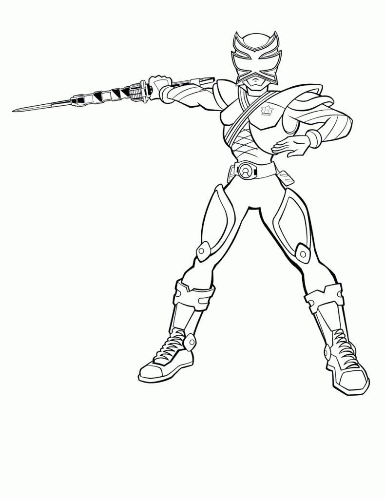 Samurai coloring page