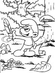 Smurf Poet coloring page