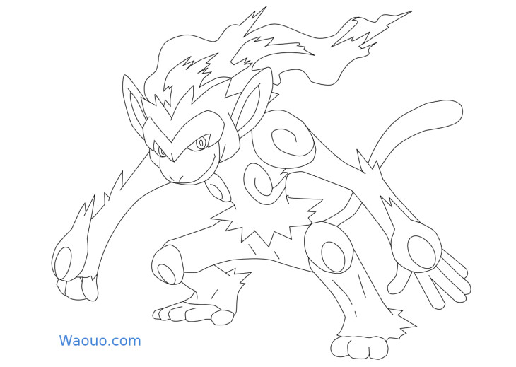 Disegno di Pokemon Inferno da colorare