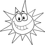 Disegno di Sorriso del sole da colorare