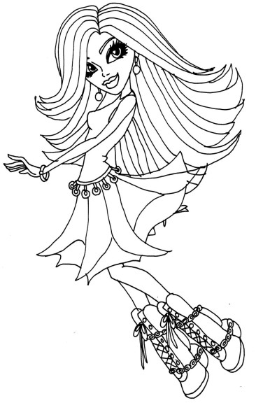 Monster High Spectra Vondergeist coloring page